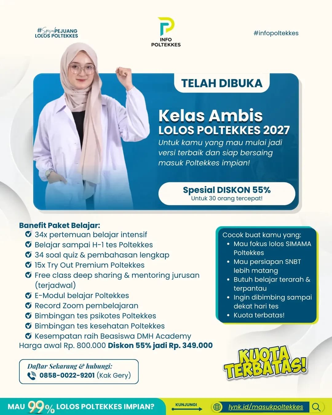 BIMBEL AMBIS LOLOS POLTEKKES 2027 