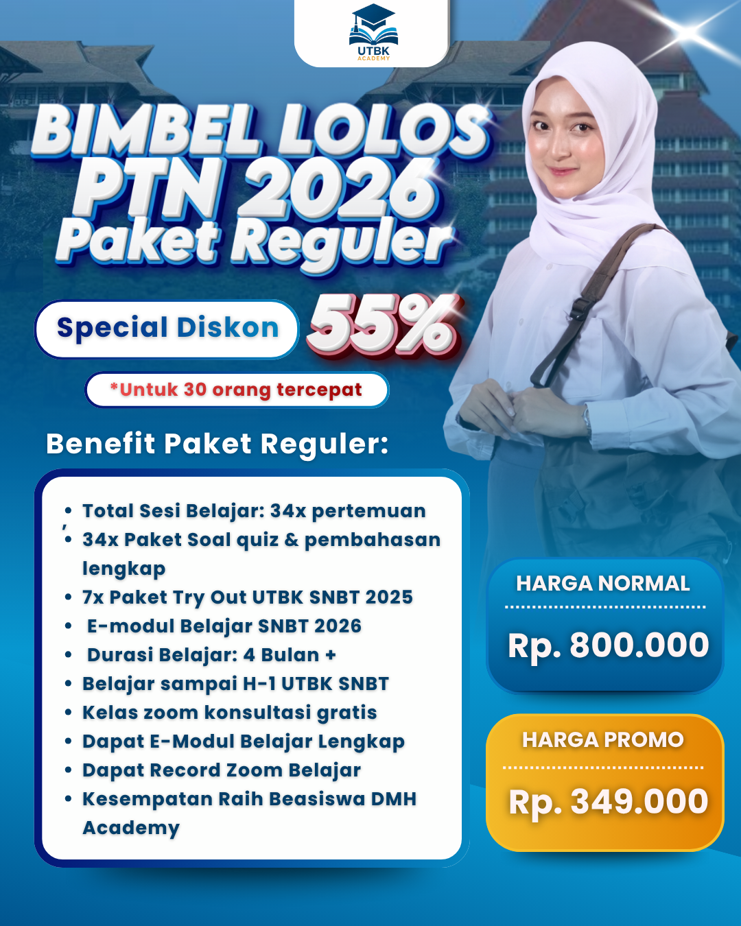 BIMBEL LOLOS PTN REGULER 2026
