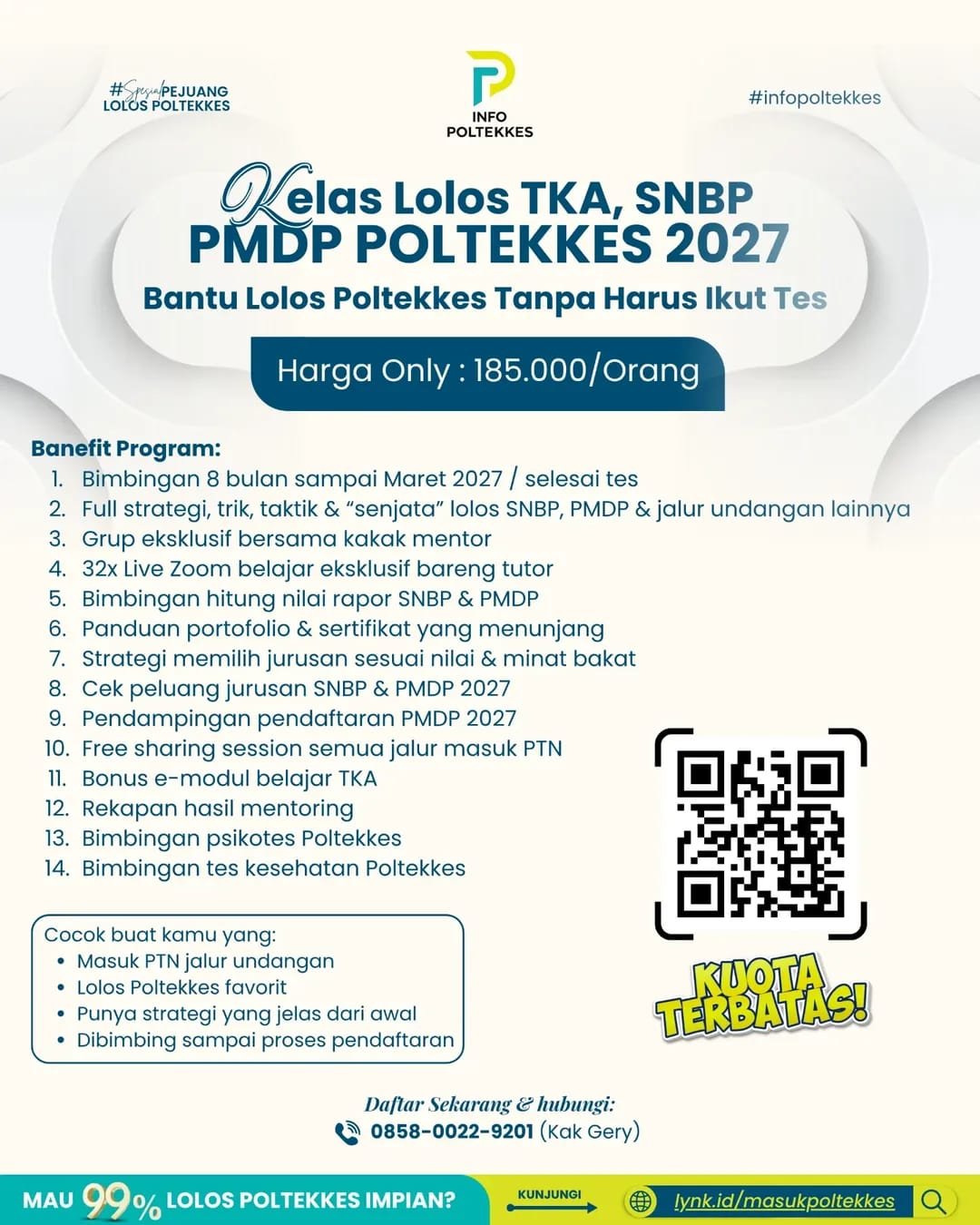 BIMBEL LOLOS SNBP TKA & PMDP POLTEKKES 2027