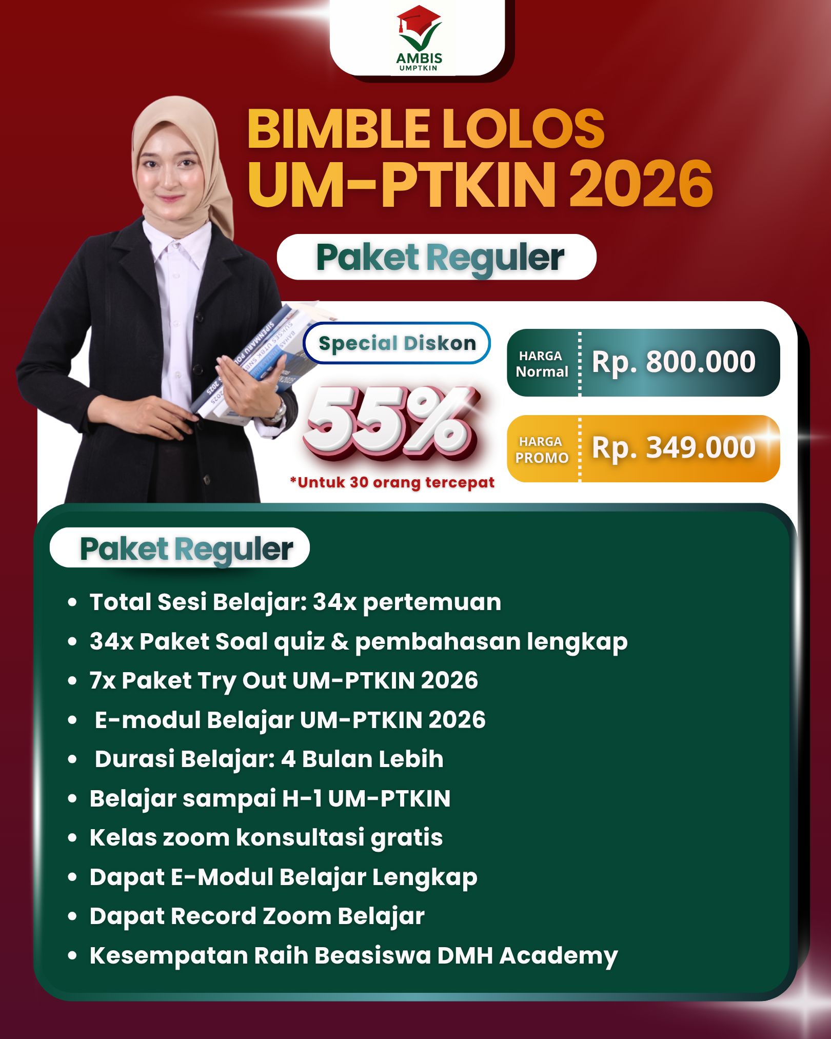 BIMBEL LOLOS UMPTKIN 2026 (REGULER)