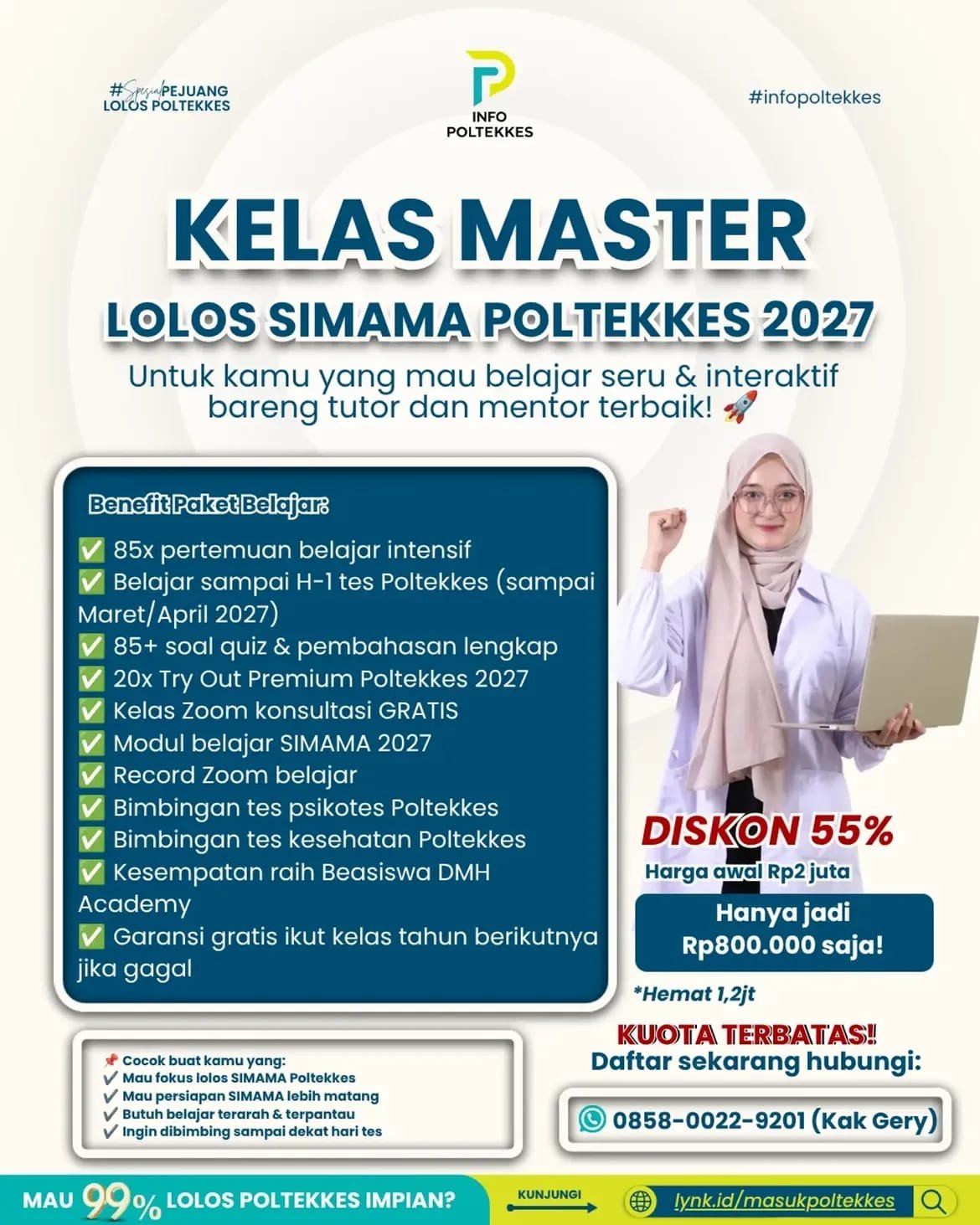 KELAS MASTER LOLOS POLTEKKES 2027