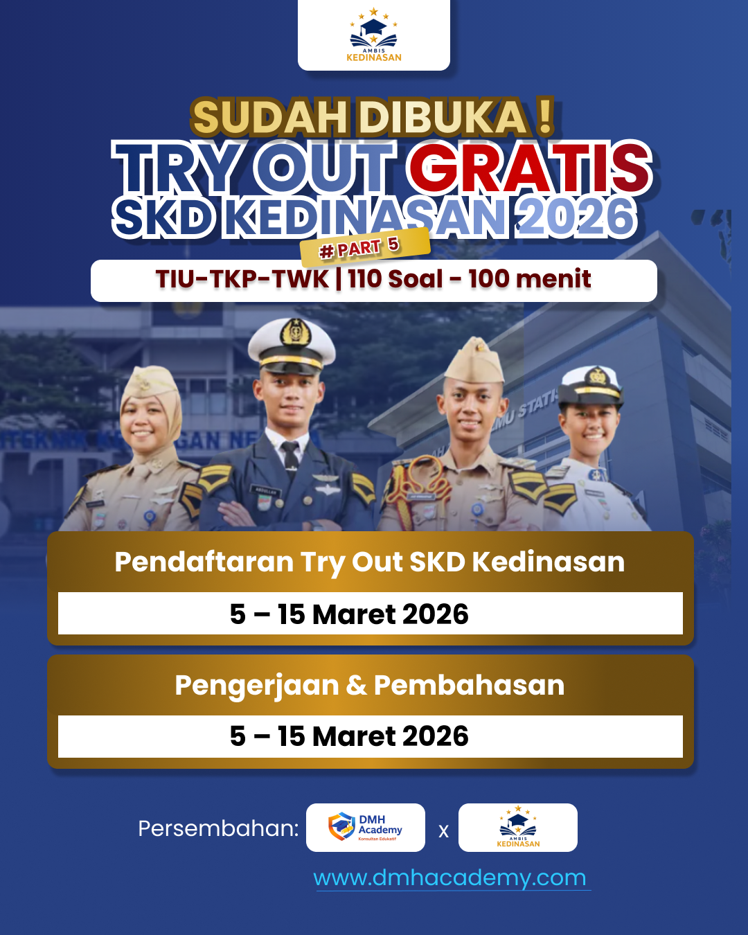 TRY OUT (GRATIS) SKD KEDINASAN 2026