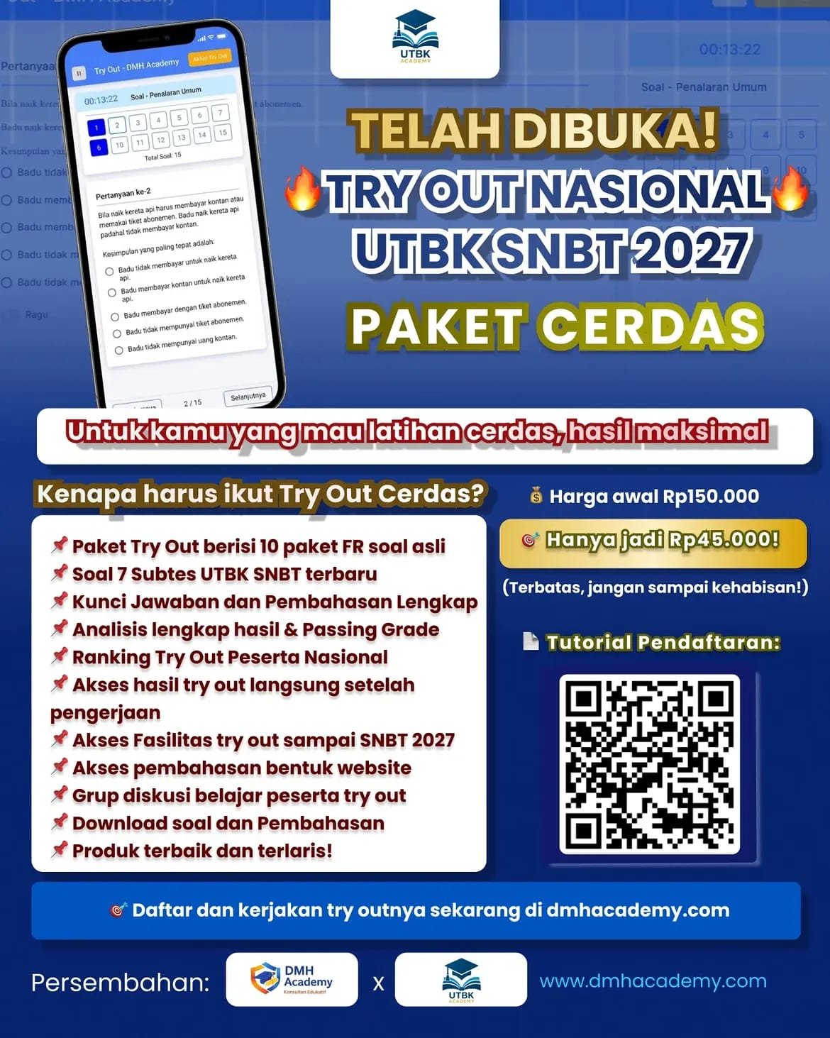 TRY OUT NASIONAL UTBK SNBT 2027 (CERDAS)