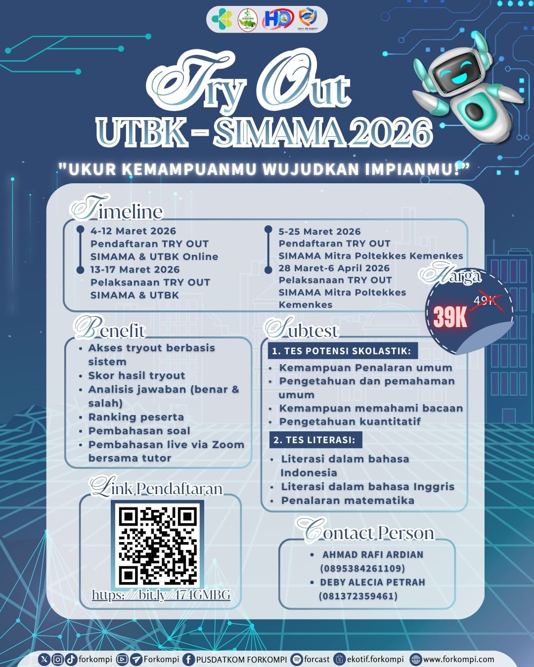 TRY OUT UTBK SNBT 2026 FORKOMPI X DMH ACADEMY